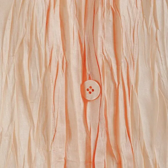 Issey Miyake Pleats Please Peach Crinkle Pleat Jacket
